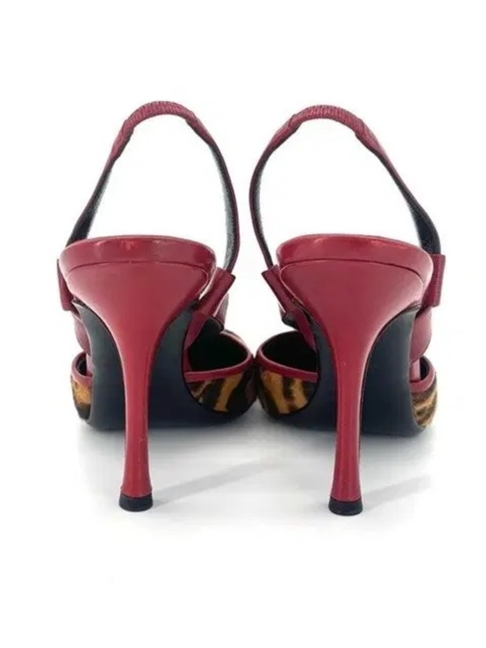 Rare Christian Dior by Galliano Leather Ponyhair Slingback Heels - Picture 7 of 14